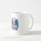Mug Conception vectorielle pour le 250e anniversaire d (Devant droit)