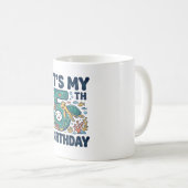 Mug Conception vectorielle sous-marine de tortue marin (Devant droit)