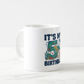 Mug Conception vectorielle sous-marine de tortue marin (Devant gauche)