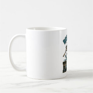 Mug Conception vectorielle vintage de pêche à la basse