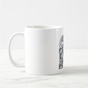 Mug Conception vectorielle vintage de pom-pom caméléon