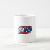 Mug Conception vectorielle vintage patriotique de cour (Centre)