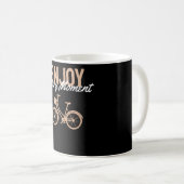 Mug Conception Vélo - Profitez De Chaque Moment (Devant droit)