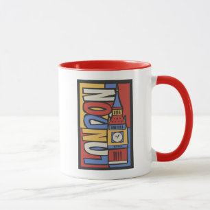 Mug Conception vibrante de Londres, Angleterre  
