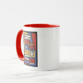 Mug Conception vibrante de Londres, Angleterre | (Devant gauche)