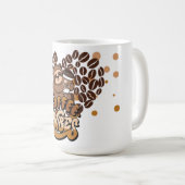 Mug conception vibrations café (Devant droit)