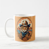 Mug Conception vintage de chats Cowboy (Gauche)