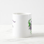 Mug Conception vintage de clé et verrou violet (Centre)