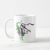 Mug Conception vintage de clé et verrou violet (Gauche)