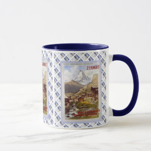 Mug Conception vintage de Suisse, Zermatt Matterhorn