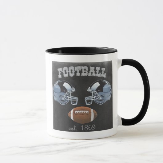 Mug Conception vintage du tableau de bord de football (Droite)