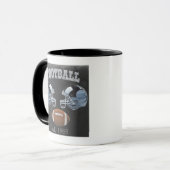 Mug Conception vintage du tableau de bord de football (Devant gauche)