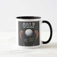 Conception vintage Golf Chalkboard