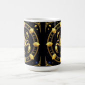 Mug Conception Zodiaque Scorpion Doré avec Ornements (Centre)