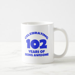 Mug conceptions d'anniversaire de 102 années