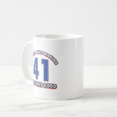Mug conceptions d'anniversaire de 41 années (Devant gauche)