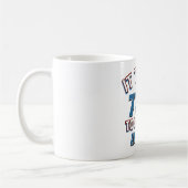 Mug conceptions d'anniversaire de 77 ans (Gauche)