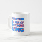 Mug conceptions d'anniversaire de 91 années (Devant gauche)
