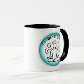 Mug Conceptions d'art pour trouver la paix uniques - B (Devant droit)