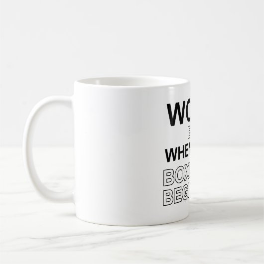 Mug conceptions de boxe (Gauche)