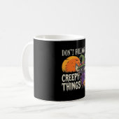 Mug Conceptions de chat de sorcière d'Halloween de cho (Devant gauche)