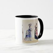 Mug Conceptions de mode pour des femmes des 1860's (Devant droit)