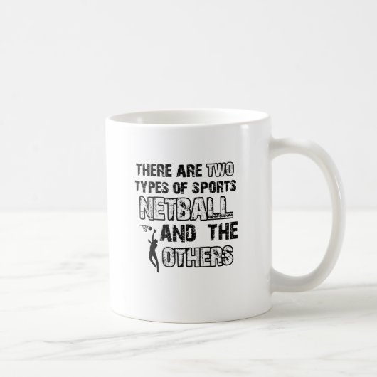 Mug Conceptions de net-ball pour des amants du sport (Droite)