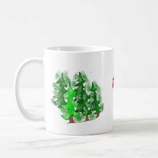 Mug Conceptions de Noël Vacances (Gauche)