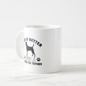 Mug Conceptions douces de race de chien de Fox Terrier (Devant gauche)