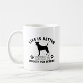 Mug Conceptions douces de race de chien de Fox Terrier (Gauche)