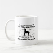 Mug Conceptions drôles de terrier de Manchester de (Gauche)