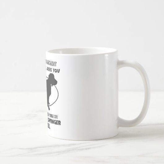 Mug Conceptions drôles d'ÉPAGNEUL de SPRINGER ANGLAIS (Droite)