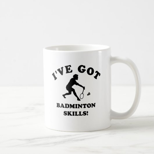 Mug conceptions fraîches de badminton (Droite)