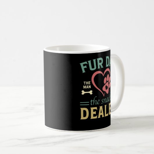 Mug Concessionnaire Fourrure Papa Drôle Chat Chien Pèr (Devant droit)