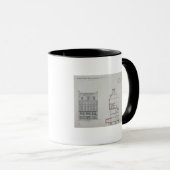 Mug Concevez pour une maison pour W. Flower Esq, (Devant droit)