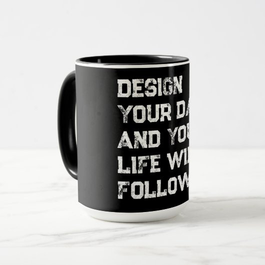 Mug Concevez vos jours... (Devant gauche)