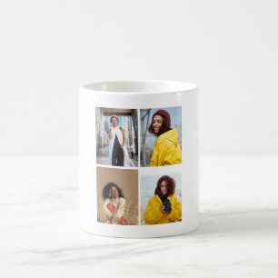 Mug Concevez votre propre collection de 4 photos