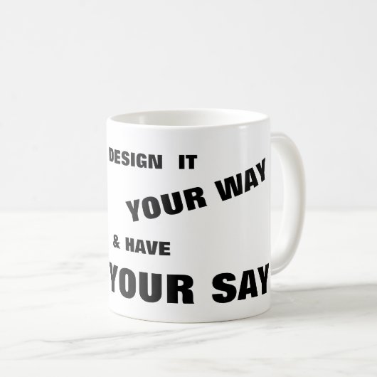 Mug Concevez votre propre Musique (Devant droit)
