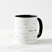 Mug Concevez votre propre nom de cool motif, propre et (Devant droit)
