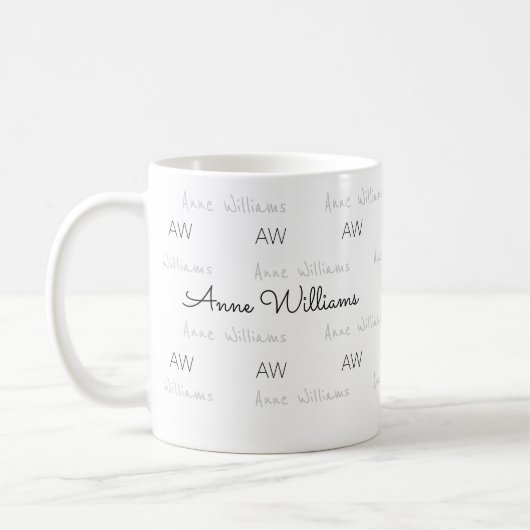 Mug Concevez votre propre nom motif propre et clair (Gauche)