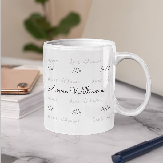 Mug Concevez votre propre nom motif propre et clair