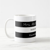 Mug Concevoir une bande noire et blanche (Gauche)
