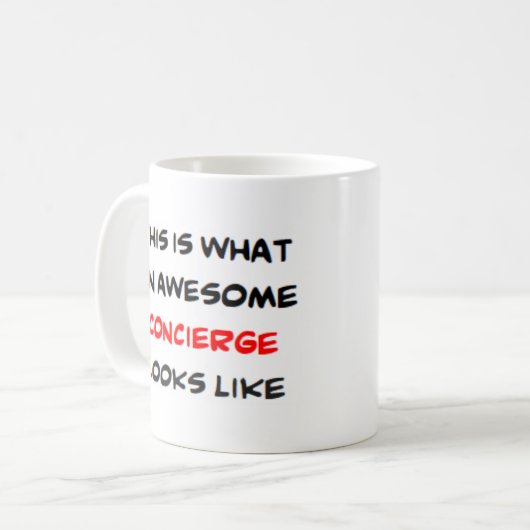 Mug concierge, génial (Devant gauche)