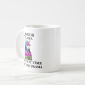 Mug Concierge Lama N'a Pas Le Temps Pour Tes Drames (Devant gauche)