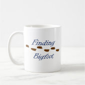 Mug Conclusion de Bigfoot avec des empreintes de pas (Gauche)