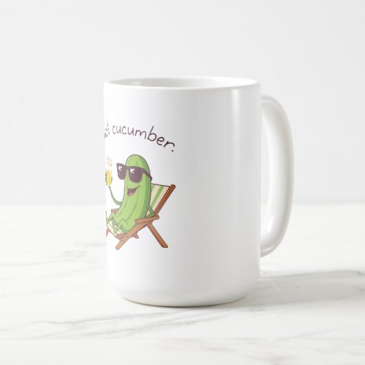 Mug Concombre Cool (Devant droit)
