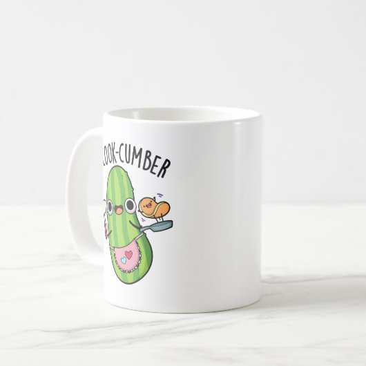 Mug Concombre de Cook Funny Concomber Pun (Devant gauche)