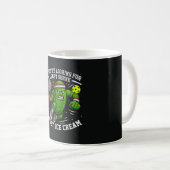 Mug Concombre Drôle Jouant Pickleball (Devant droit)