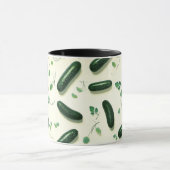 Mug Concombre végétarien vert Cool frais (Centre)