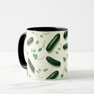 Mug Concombre végétarien vert Cool frais
